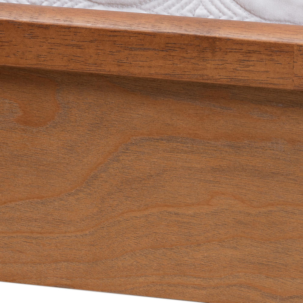 Baxton Studio - Blossom King Size Bed in Ash Walnut - MG0084-Ash Walnut Rattan-King view 6