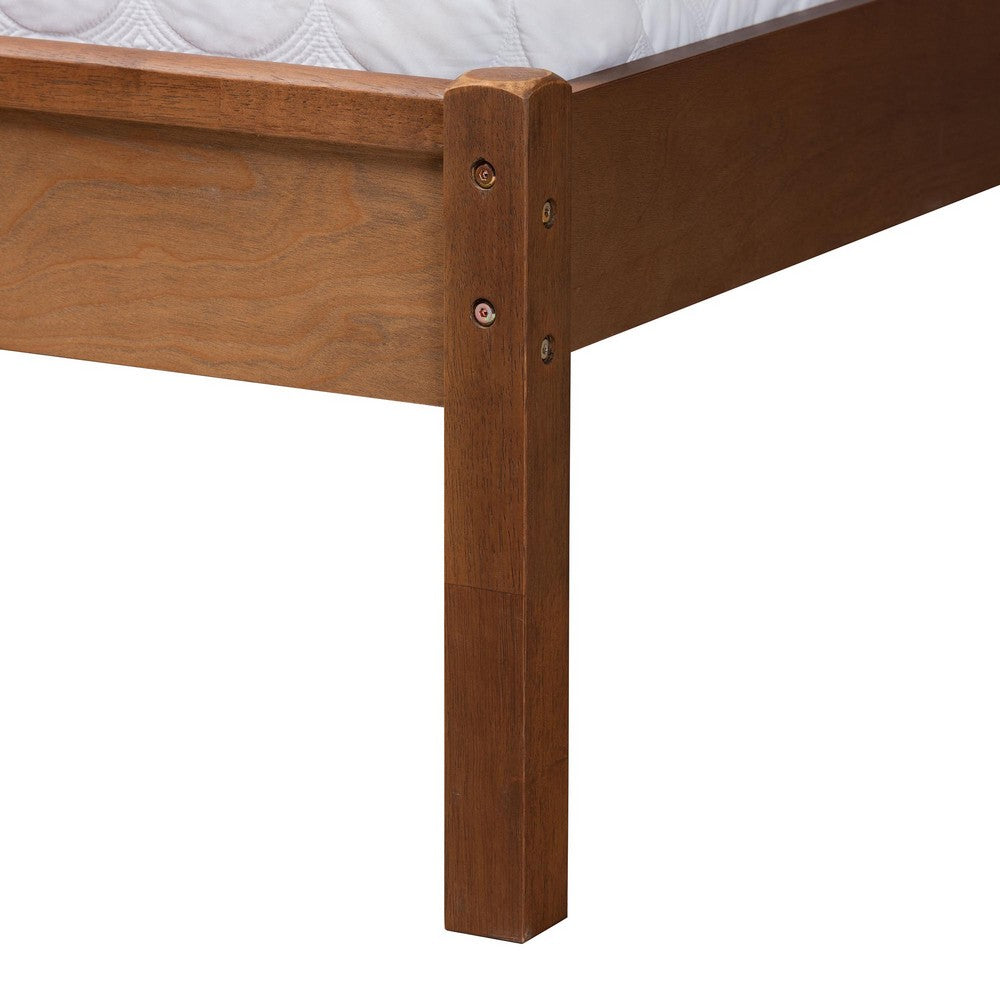 Baxton Studio - Blossom Queen Size Bed in Ash Walnut - MG0084-Ash Walnut Rattan-Queen view 5