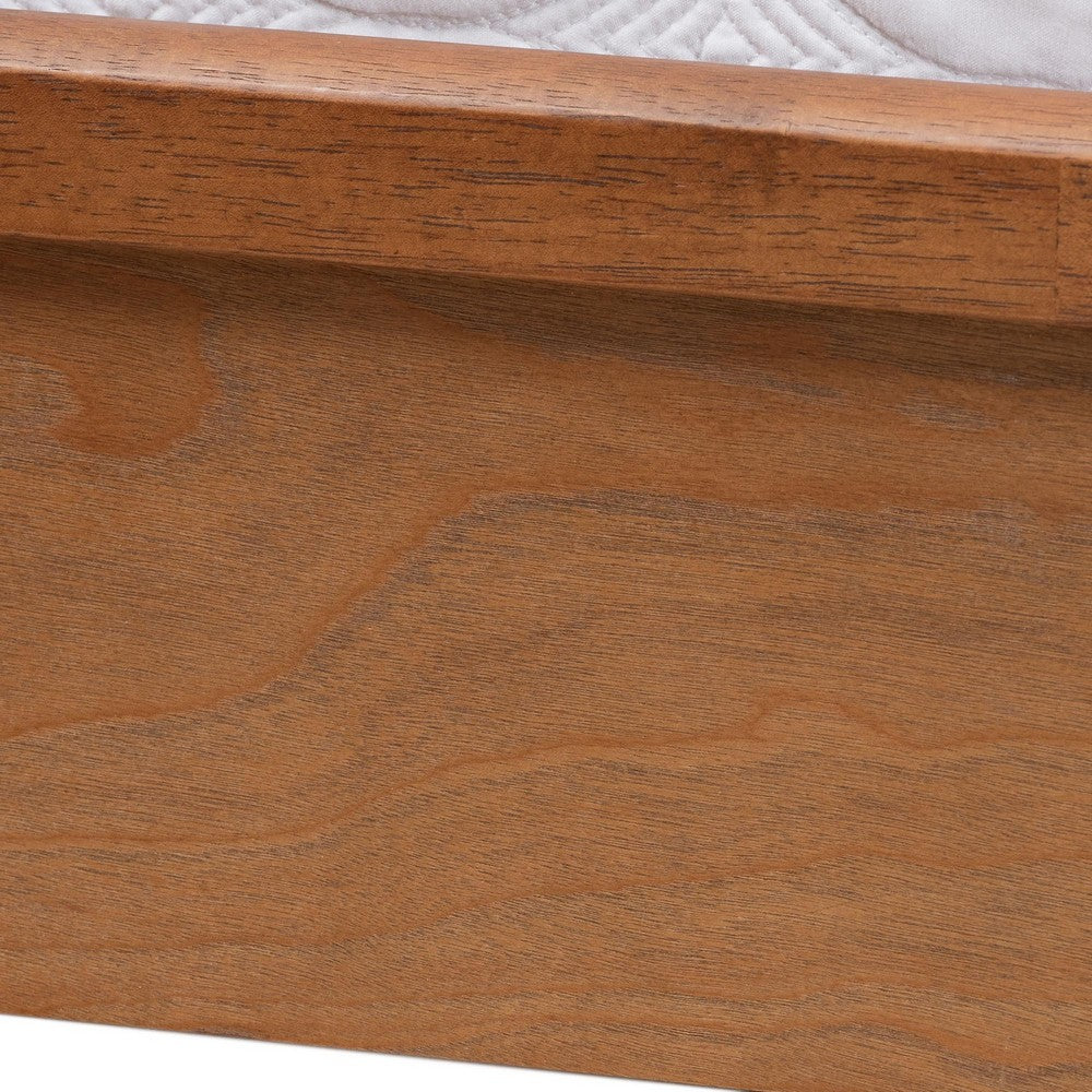 Baxton Studio - Blossom Queen Size Bed in Ash Walnut - MG0084-Ash Walnut Rattan-Queen view 6