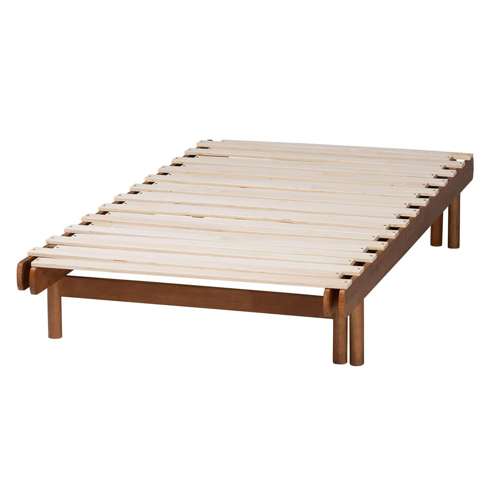 Baxton Studio - Bolivia Expandable Bed Frame in Walnut Brown - MG0036-2-Walnut-Extension Bed view 5