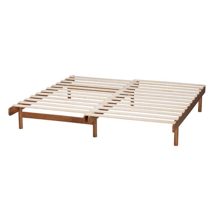 Baxton Studio - Bolivia Expandable Bed Frame in Walnut Brown - MG0036-2-Walnut-Extension Bed view 6