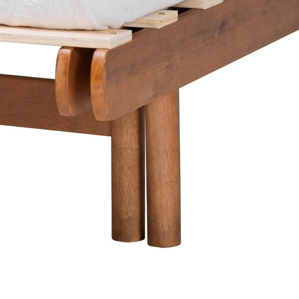 Baxton Studio - Bolivia Expandable Bed Frame in Walnut Brown - MG0036-2-Walnut-Extension Bed view 7