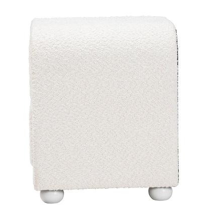 Baxton Studio - Bonilla Nightstand in White - BBT3220.11-White-NS view 4