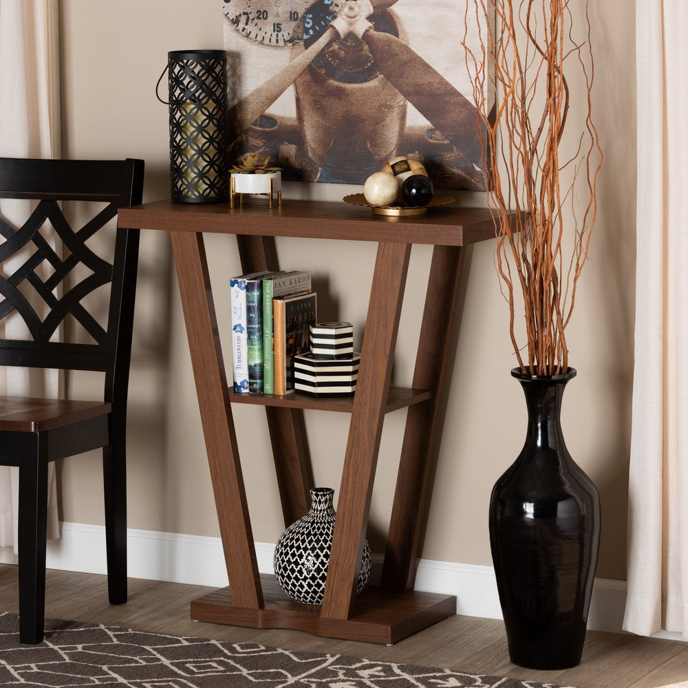 Baxton Studio - Boone Console Table in Walnut Brown - FP-01-Walnut-Console view 6
