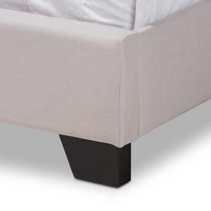 Baxton Studio - Brady King Size Bed in Beige - Brady-Beige-King view 5