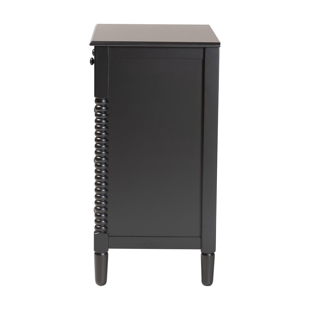 Baxton Studio - Braith Chest in Black - SW8000-88CH5D-Black-Chest view 4