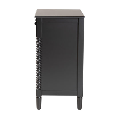 Baxton Studio - Braith Chest in Black - SW8000-88CH5D-Black-Chest view 4