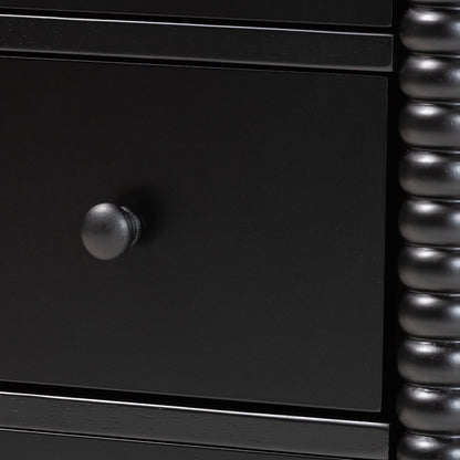 Baxton Studio - Braith Chest in Black - SW8000-88CH5D-Black-Chest view 5
