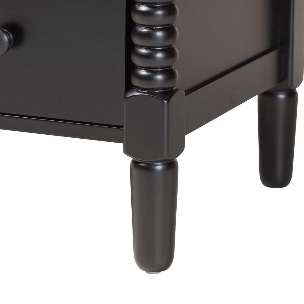 Baxton Studio - Braith Chest in Black - SW8000-88CH5D-Black-Chest view 6