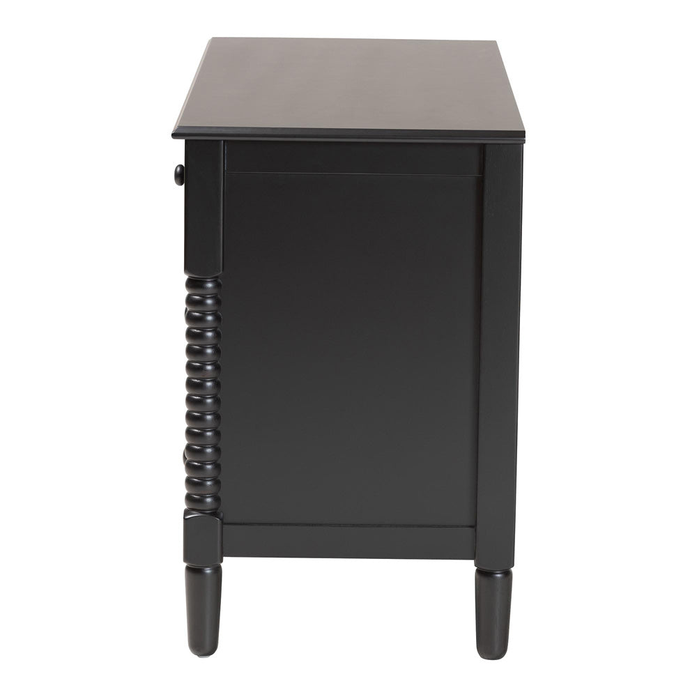 Baxton Studio - Braith Dresser in Black - SW8000-88D7D-Black-Dresser view 4
