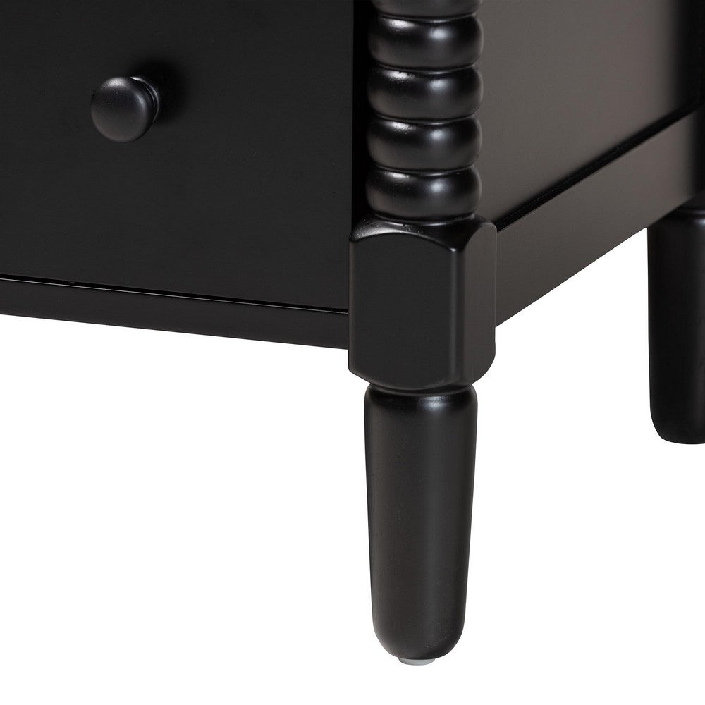 Baxton Studio - Braith Dresser in Black - SW8000-88D7D-Black-Dresser view 6