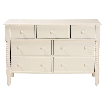 Baxton Studio - Braith Dresser in Ivory - SW8000-88D7D-Ivory-Dresser view 3