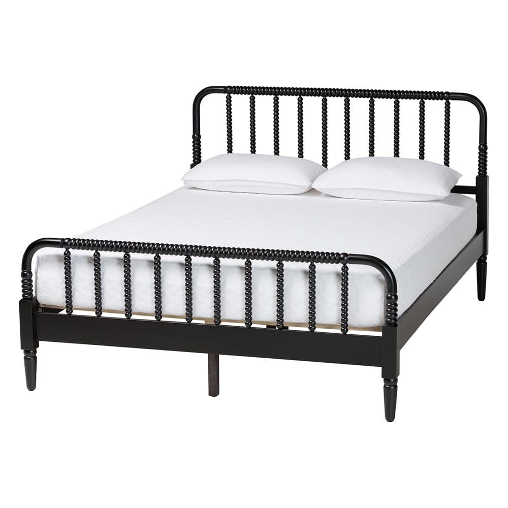 Baxton Studio - Braith King Bedroom Set in Black - Christina-Black-4PC King Bedroom Set view 3