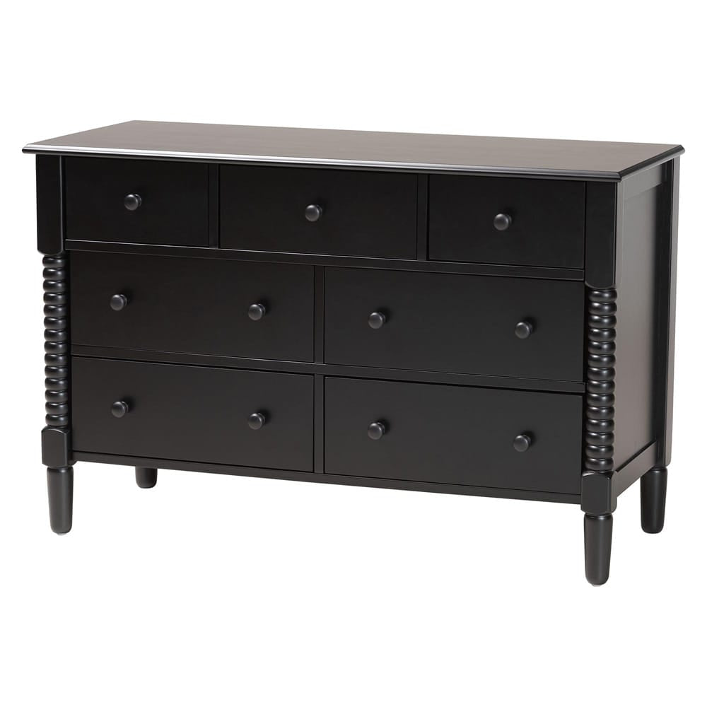 Baxton Studio - Braith King Bedroom Set in Black - Christina-Black-4PC King Bedroom Set view 5