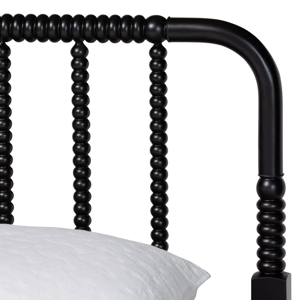Baxton Studio - Braith King Bedroom Set in Black - Christina-Black-4PC King Bedroom Set view 8