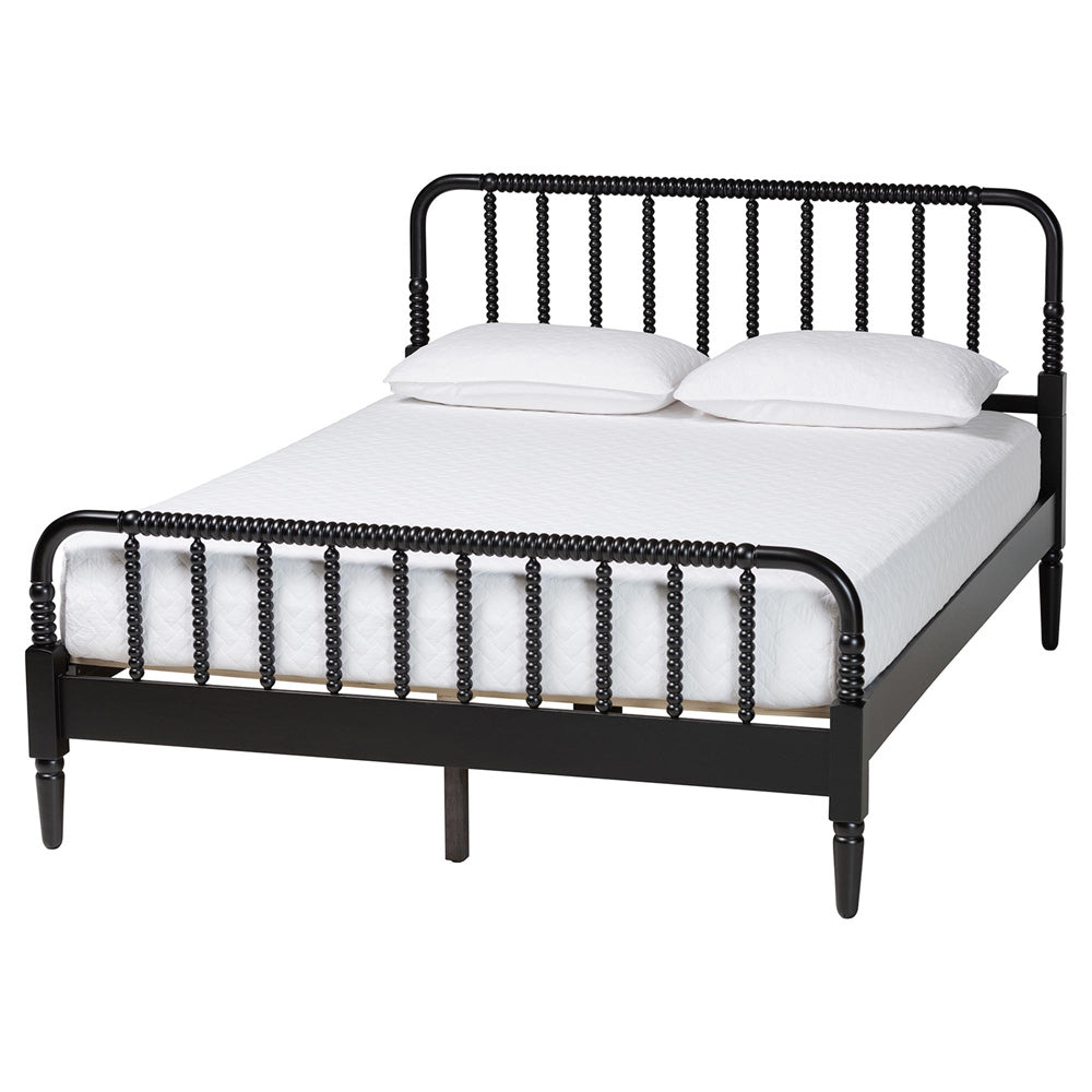 Baxton Studio - Braith King Size Bed in Black - SW8620-Black-King view 1