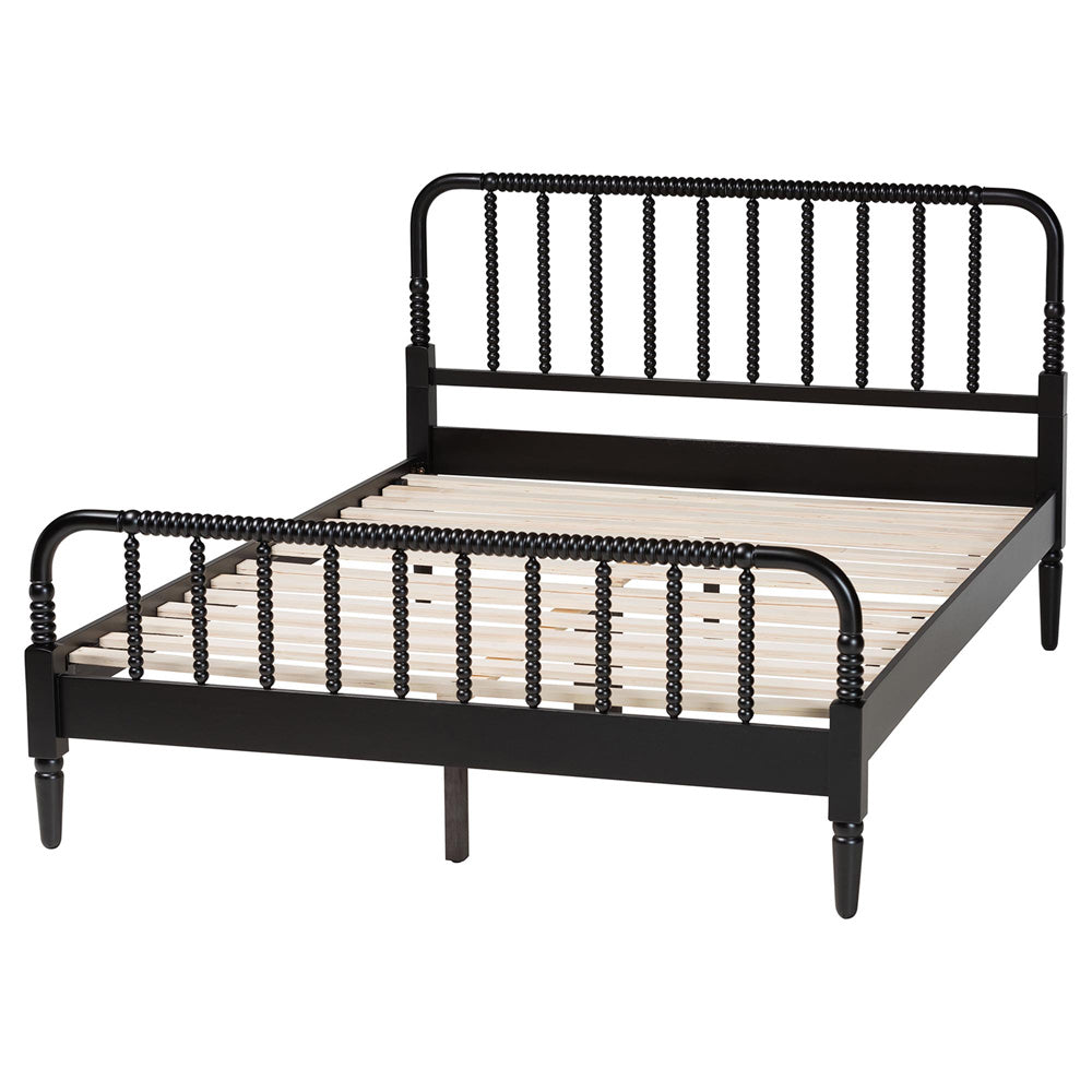 Baxton Studio - Braith King Size Bed in Black - SW8620-Black-King view 3