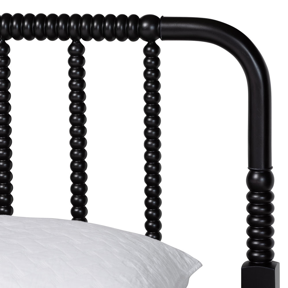 Baxton Studio - Braith King Size Bed in Black - SW8620-Black-King view 4