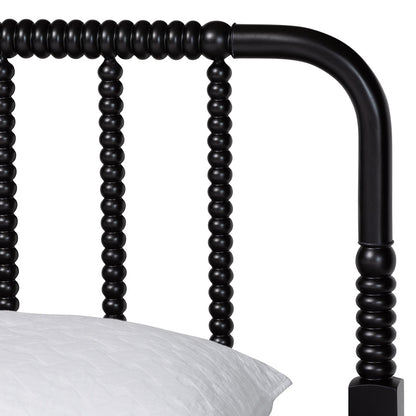 Baxton Studio - Braith King Size Bed in Black - SW8620-Black-King view 4