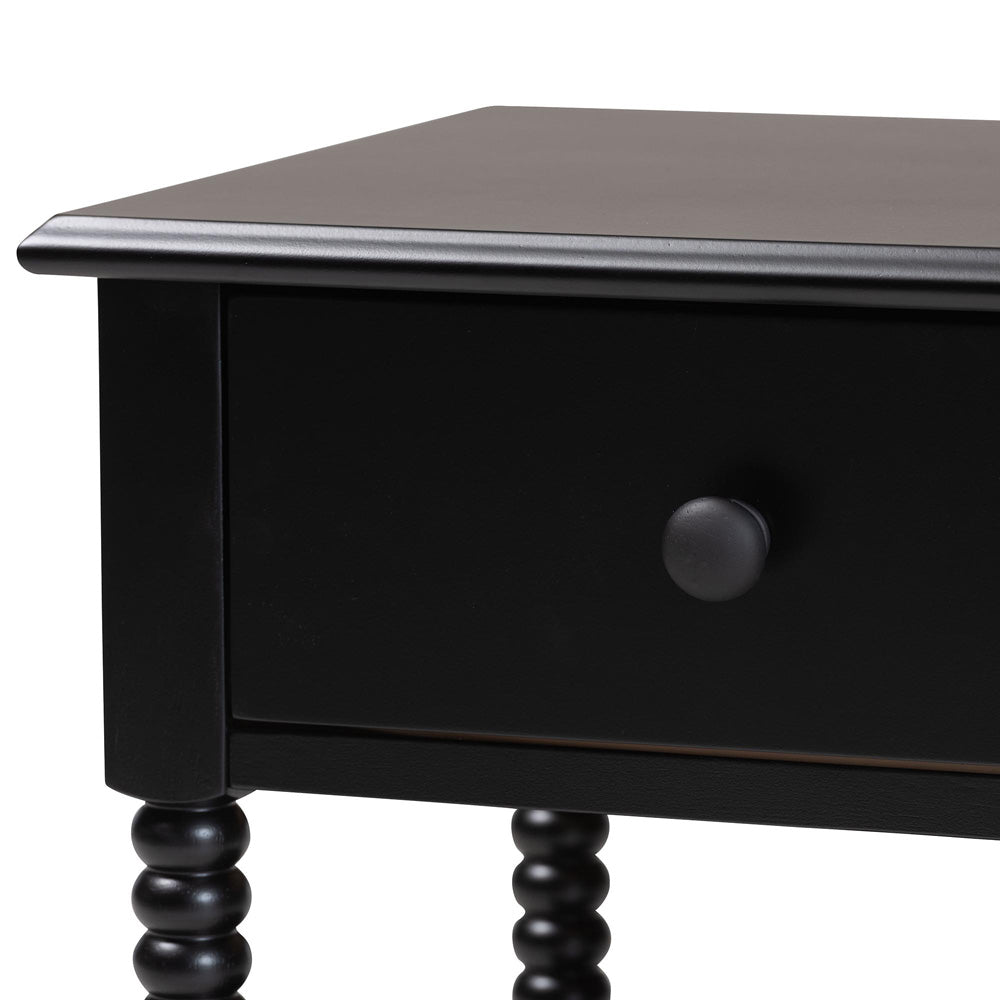 Baxton Studio - Braith Nightstand in Black - SW8000-88NS-Black-NS view 5