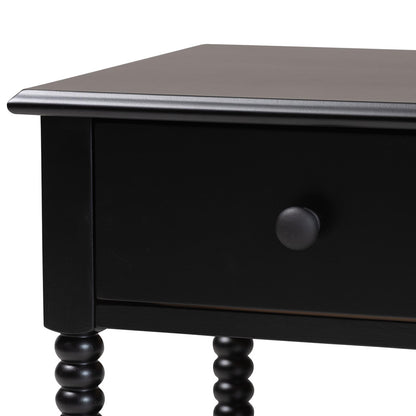 Baxton Studio - Braith Nightstand in Black - SW8000-88NS-Black-NS view 5