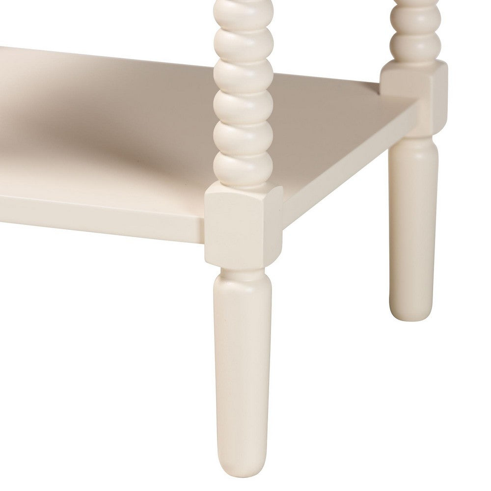 Baxton Studio - Braith Nightstand in Ivory - SW8000-88NS-Ivory-NS view 6