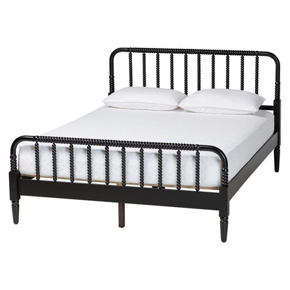 Baxton Studio - Braith Queen Bedroom Set in Black - SW8620-Black-4PC Queen Bedroom Set view 3
