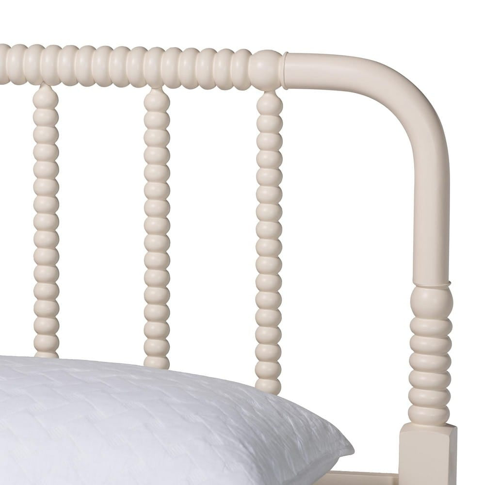 Baxton Studio - Braith Queen Bedroom Set in Ivory - Melisa-Ivory-4PC Queen Bedroom Set view 8