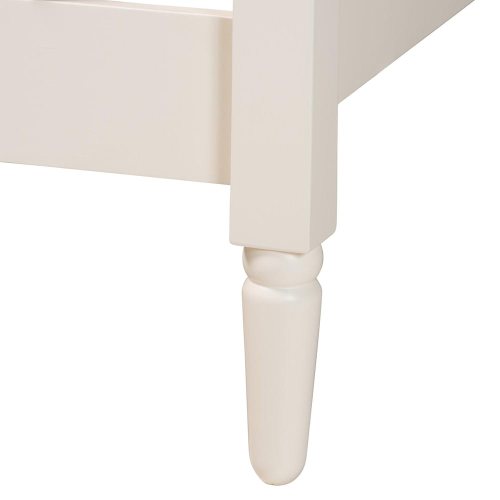 Baxton Studio - Braith Queen Bedroom Set in Ivory - SW8620-Ivory-4PC Queen Bedroom Set view 10