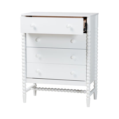 Baxton Studio - Brantley Chest in White - MG9025-White-4DW-Chest view 3