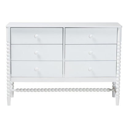Baxton Studio - Brantley Dresser in White - MG9025-White-6DW-Dresser view 4