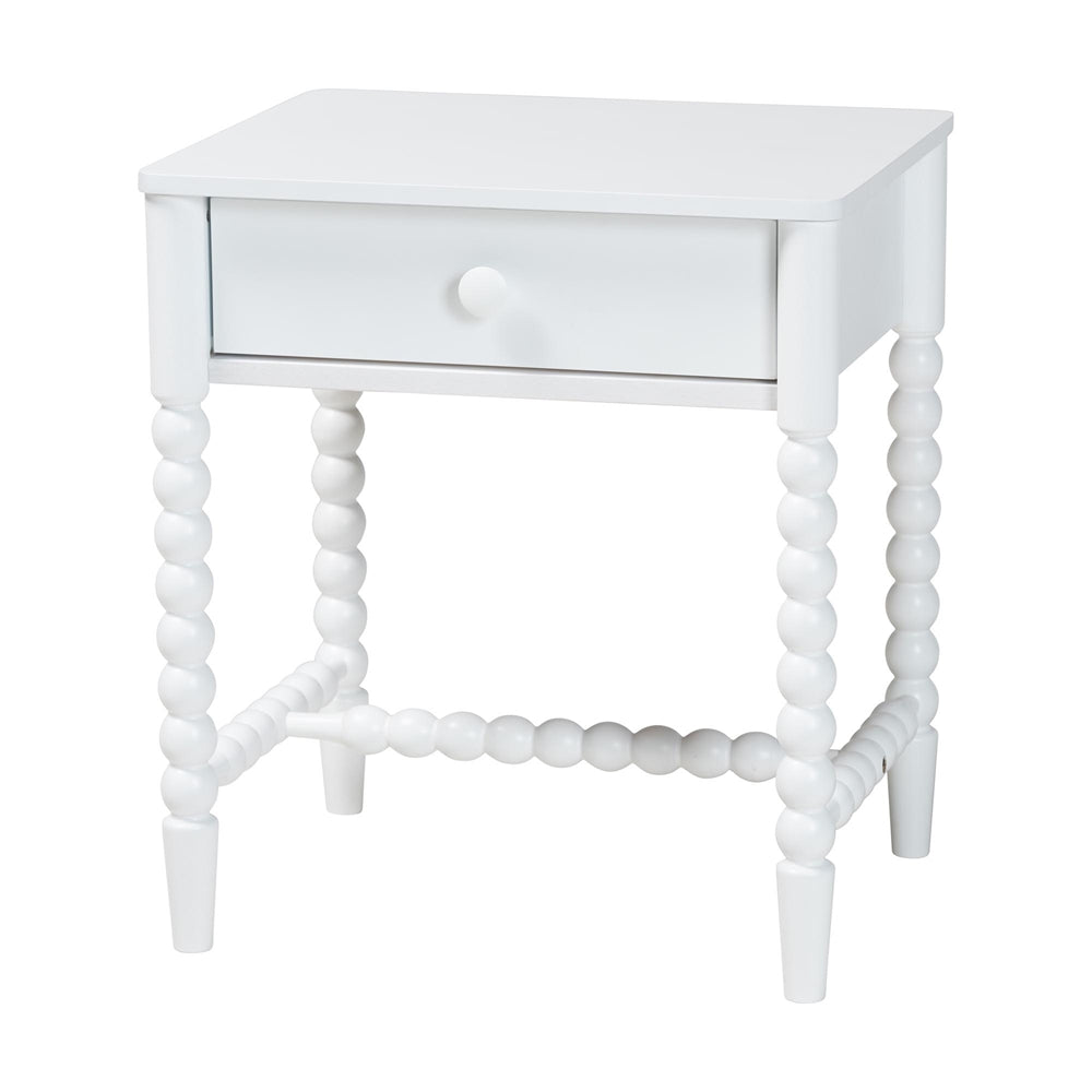 Baxton Studio - Brantley King Bedroom Set in White - Lesedi-4PC Bedroom Set-White-King-1NS view 4