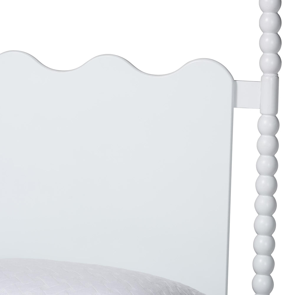 Baxton Studio - Brantley King Bedroom Set in White - Lesedi-4PC Bedroom Set-White-King-1NS view 9