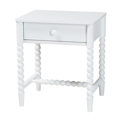 Baxton Studio - Brantley King Bedroom Set in White - Lesedi-4PC Bedroom Set-White-King-2NS view 4