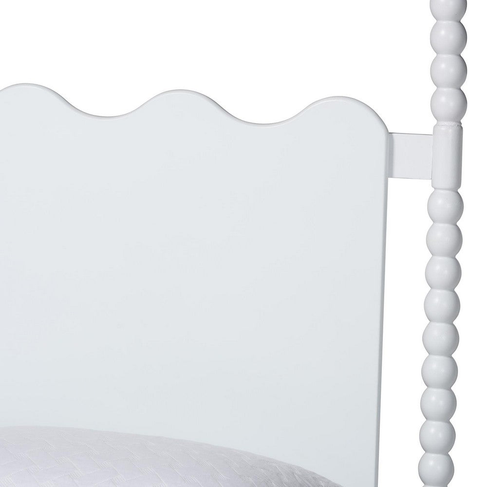 Baxton Studio - Brantley King Bedroom Set in White - Lesedi-4PC Bedroom Set-White-King-2NS view 8