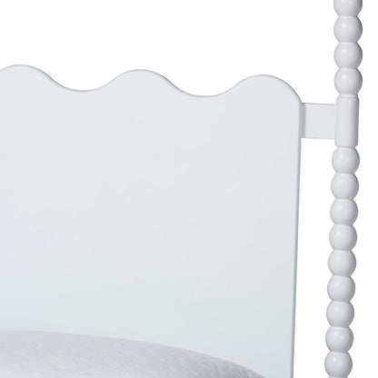 Baxton Studio - Brantley King Bedroom Set in White - Lesedi-4PC Bedroom Set-White-King-2NS view 8