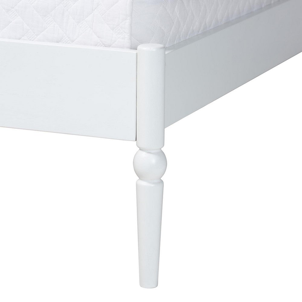 Baxton Studio - Brantley King Bedroom Set in White - Lesedi-4PC Bedroom Set-White-King-2NS view 9