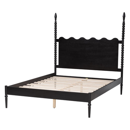 Baxton Studio - Brantley King Size Bed in Black - MG0110-6-Black-King view 3