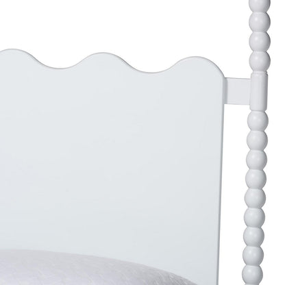 Baxton Studio - Brantley King Size Bed in White - MG0110-6-White-King view 4
