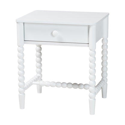 Baxton Studio - Brantley Nightstand in White - MG9025-White-NS view 1