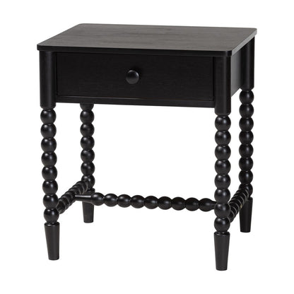 Baxton Studio - Brantley Queen Bedroom Set in Black - Lesedi-4PC Bedroom Set-Black-Queen-1NS view 4