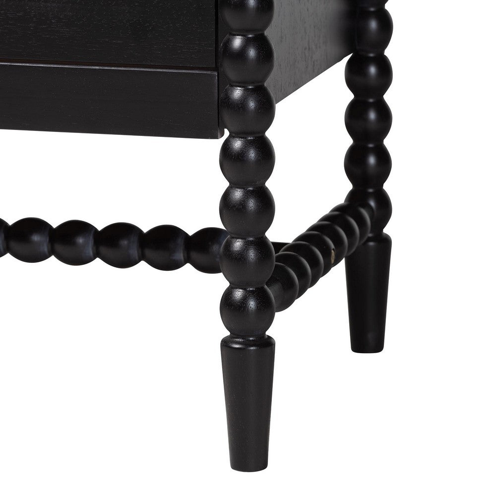 Baxton Studio - Brantley Queen Bedroom Set in Black - Lesedi-4PC Bedroom Set-Black-Queen-1NS view 8