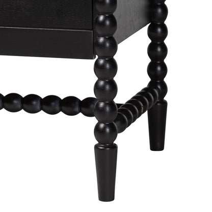 Baxton Studio - Brantley Queen Bedroom Set in Black - Lesedi-4PC Bedroom Set-Black-Queen-1NS view 8
