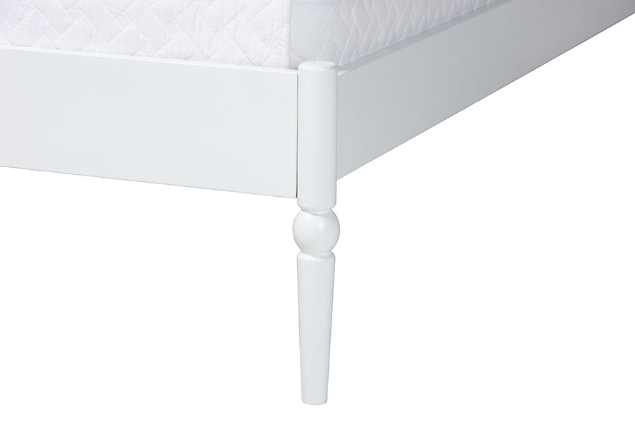 Baxton Studio - Brantley Queen Bedroom Set in White - Lesedi-4PC Bedroom Set-White-Queen-1NS view 10
