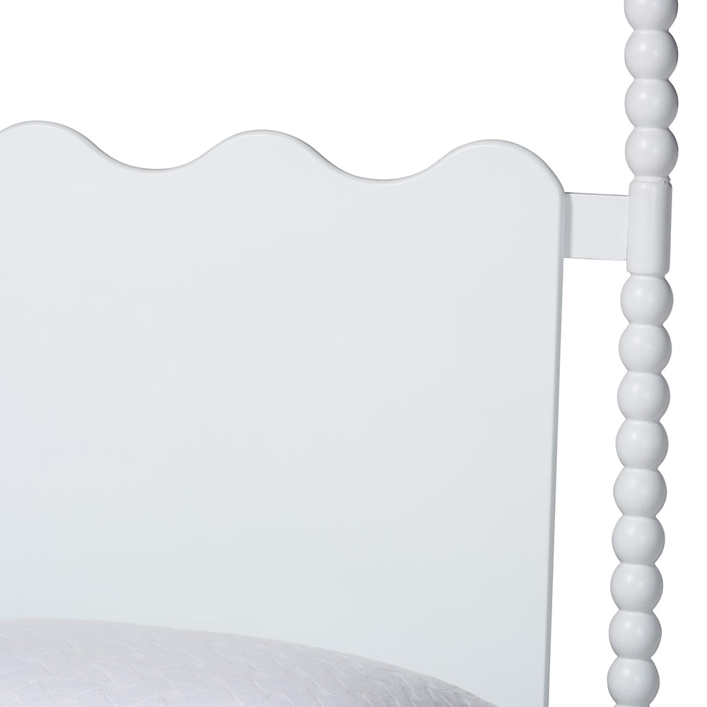 Baxton Studio - Brantley Queen Bedroom Set in White - Lesedi-4PC Bedroom Set-White-Queen-2NS view 7