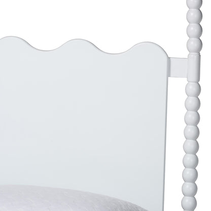 Baxton Studio - Brantley Queen Bedroom Set in White - Lesedi-4PC Bedroom Set-White-Queen-2NS view 7