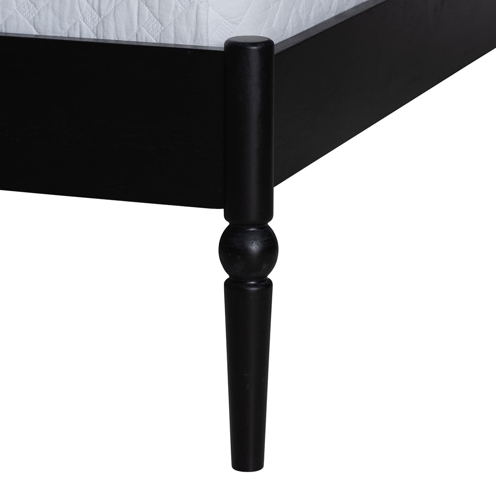 Baxton Studio - Brantley Queen Size Bed in Black - MG0110-6-Black-Queen view 5