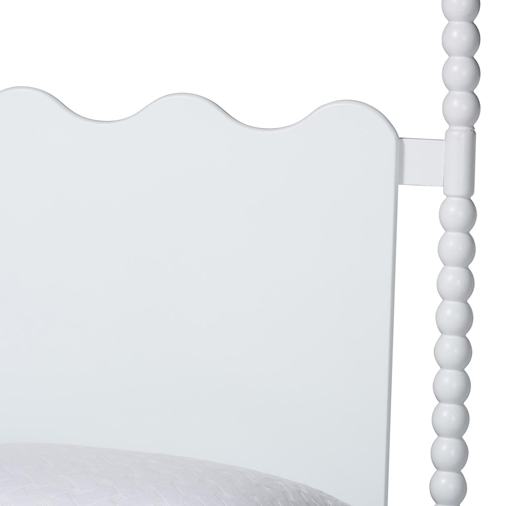 Baxton Studio - Brantley Queen Size Bed in White - MG0110-6-White-Queen view 4