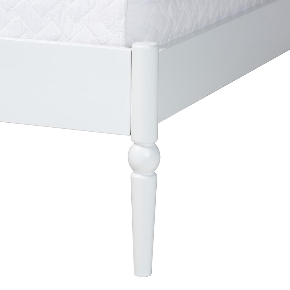 Baxton Studio - Brantley Queen Size Bed in White - MG0110-6-White-Queen view 5