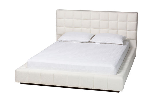 Baxton Studio - Braylin Queen Size Bed - CFSP0828-White-Queen view 1